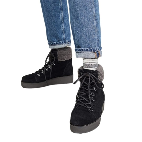 Sam Edelman Women's Franc combat Moto Lace Boots SZ 8.5 - Picture 2 of 8